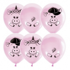 Шар Хрюшки, Декоратор PINK (шелк) 2 ст Шар Хрюшки, Декоратор PINK (шелк) 2 ст